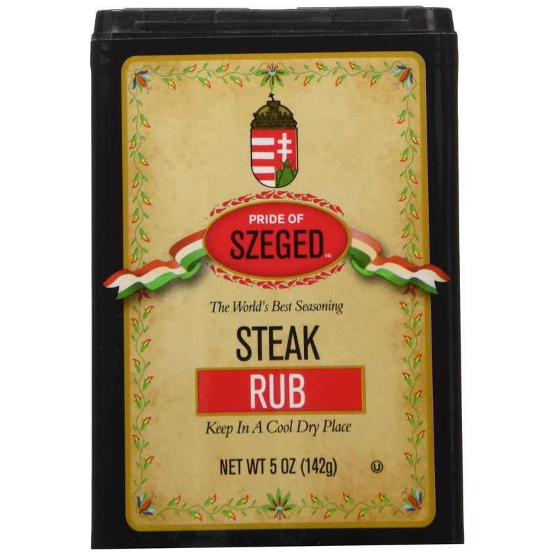PRIDE OF SZEGED Steak Rub Seasoning Spice Mix, Shaker and