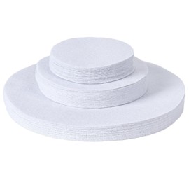 Imperius Set of 96 Felt Plate China Storage Containers Dividers Protectors - Thick and Premium Soft - Dish Storage Containers Dividers 24-10", 48-6", 24-4.8"-White