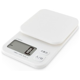 Dretec Kitchen Scale Digital 2.2 lbs (1 kg) Large Screen Tare Pull Torte, White