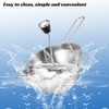 Volumoon Stainless Steel Strainer with 3 Strainer Insert Perforated Discs,