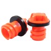 Waziaqoc 2 Pack Orange Cooler Drain Plug, Compatible with RTIC,
