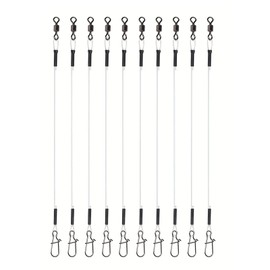 URTERYSER Fluorocarbon Fishing Leader Fluorocarbon Leader for Freshwater Fishing Fluorocarbon Leader Line with Swivels