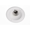 HUBER Flush-Mounted Bell Push 1-Way Brass Round Door Bell Push