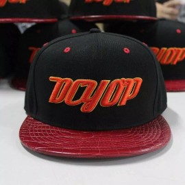 Undisclosed Black/Red strap back  hat