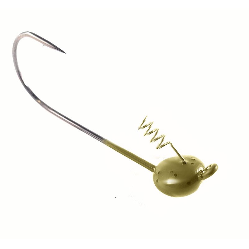 Reaction Tackle Shaky Head Green Pumpkin 1/2