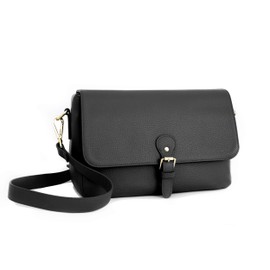 Meliae Camera Bag for Women, DSLR Mirrorless Camera Purse, Leather Shoulder Crossbody Messenger Travel Bag for Photographers (Black)