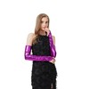 sodknow Metallic Long Gloves, Purple, 21"