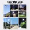 Solar Outdoor Street Light 4 Rotating Head Flexible Foldable IP64