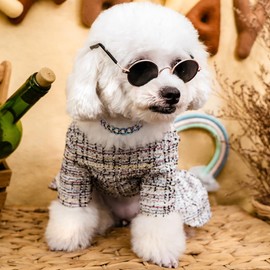 Madison Tyler Dog Chains Necklace | Adjustable Cuban Link Durable Dog Necklace | Cute Fashion Pet Collar | Light Metal Jewelry Bold Chain Puppy Accessories | Pet Necklace Gift 16 inches