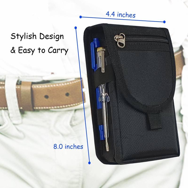 Belt Tool Pouch,Tactical Utility Pouch, Heavy-Duty Nylon EDC Multitool Organizer,Cell