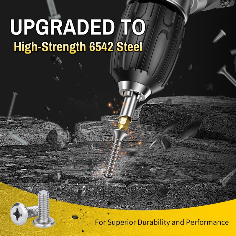 HSS 6542 Screw Extractor Set, 22 PCS Titanium Stripped Screw