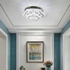 CXGLEAMING Modern Chandelier Crystal Flush Mount Ceiling Light LED Pendant