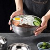 Yalilong Set of 2 Heat Insulated Stainless Steel Bowls, SUS