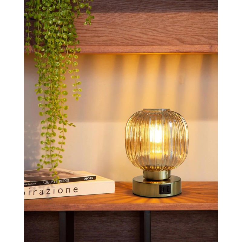 Elenhome Touch Control Small Table Lamp Set of 2, Elegant