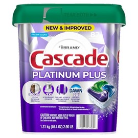 Cascade Platinum Plus Dishwasher Detergent, Fresh Scent, 82 Pacs with 24 bonus - 106 Pacs