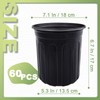 Anyumocz 60 Pcs 1 Gallon Flexible Plant Nursery Pots,Thickened Soft