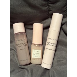 Glow Recipe Bundle Watermelon Glow Toner Moisturizer & Dew Drops Travel Size New