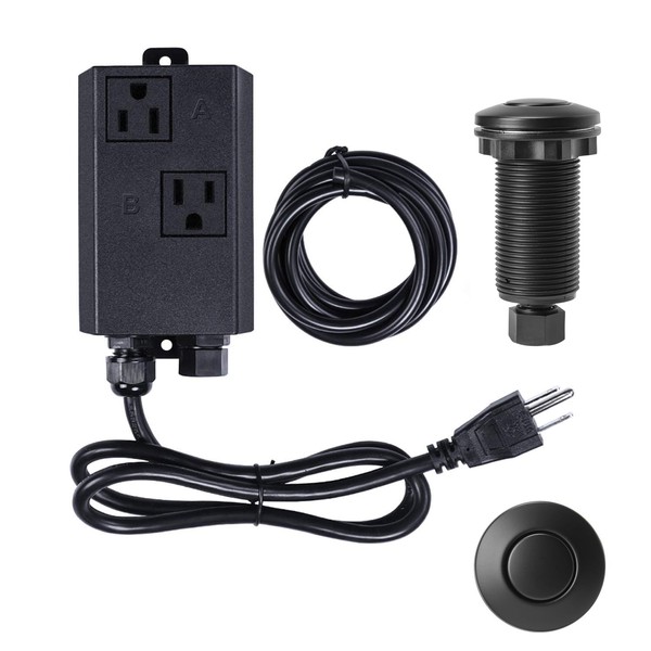 Garbage Disposal Air Switch Kit Dual Outlet Sink Top Waste