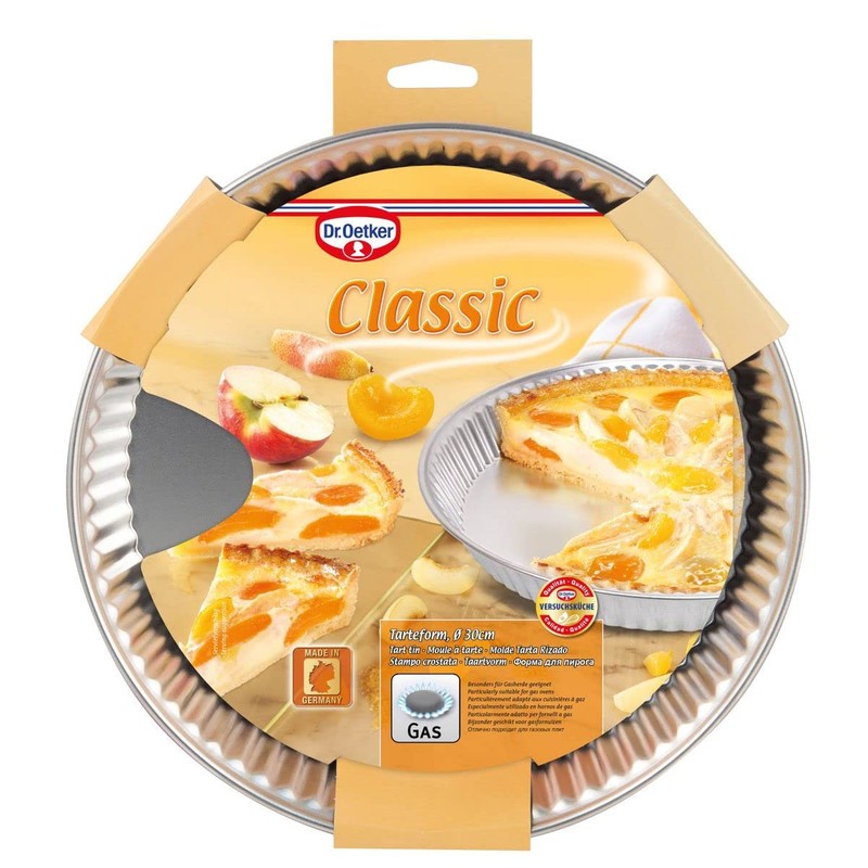 Dr. Oetker Obstkuchenform Ø30cm Classic, Backform für Obsttorten, Kuchenform aus