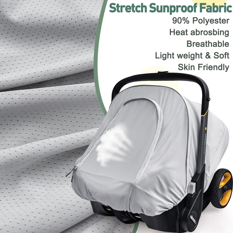 Breathable Baby Car Seat Cover Compatible with Doona Car Seat