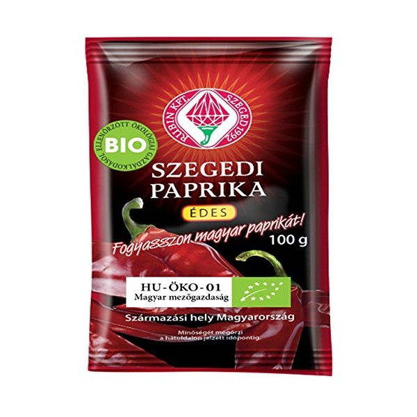 Organic Hungarian Sweet Paprika Powder 100g - Premium Quality - Great Taste Award Winner