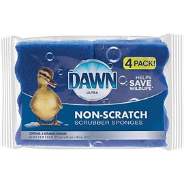 Dawn Ultra Non-Scratch Premium Scrubber Sponges, 4 Count