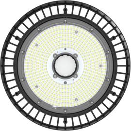 200W High Bay Light, UFO LED Light 36000lm (850W HID/HPS Equiv.) UL/DLC Listed,100-277V 0-10V Dimmable,5000K, IP65 Waterproof, Commercial Warehouse Lighting Fixture for Workshop, Garage, Factory