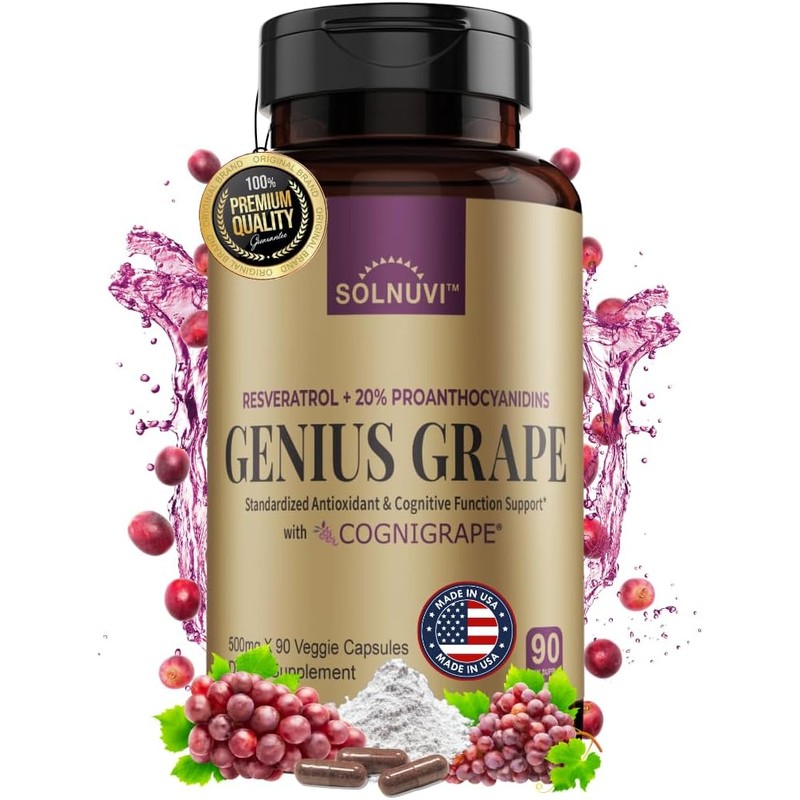 Complemento Complejo Resveratrol 1500mg con Extracto de Uva Roja Cognigrape