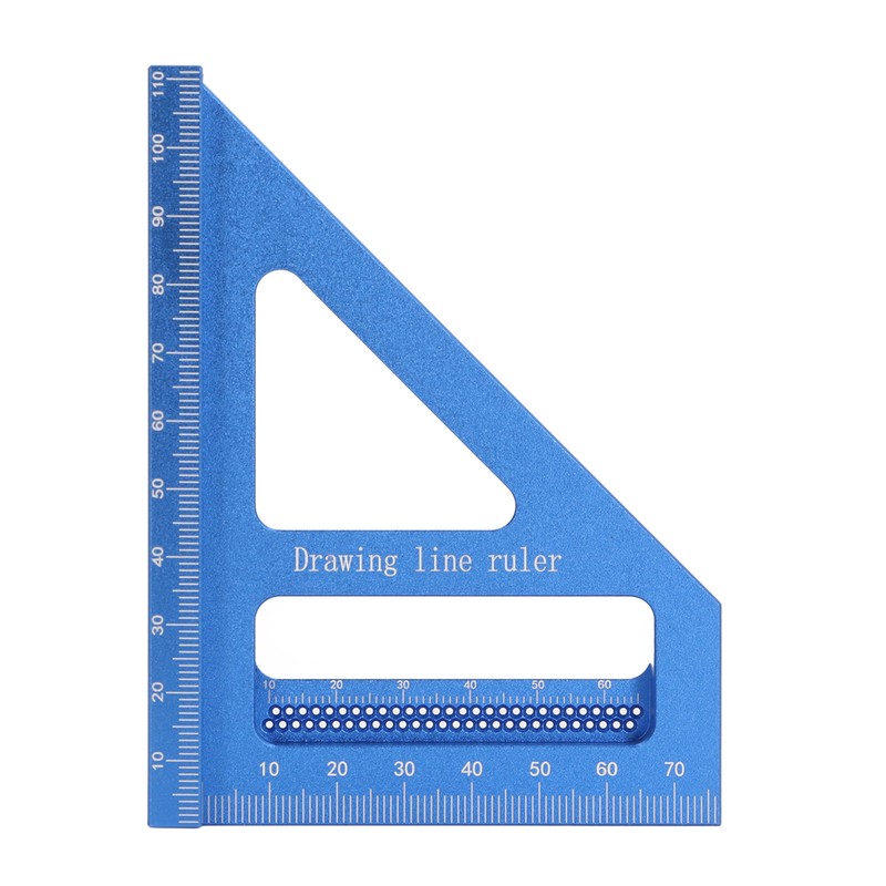 3D Multi Angle Measuring Ruler 45 90 Degree Aluminum Alloy