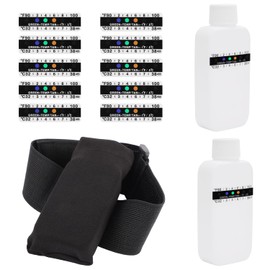 Pee Test Complete Kit with Temperature Bar and Leggings, Bottle Kit Translucent Portable Empty Bottle Fake Human Drug Test Drug Test Kit for Test