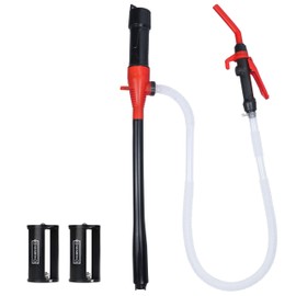 GEXIHODIE Portable Electric Siphon Pump for Gas and Diesel, Battery Operated Fuel Transfer Pump, 3.5GPM Flow, Oil Extractor 1/2" Discharge Tube, 35.4" Long- Ideal Gasoline Transfer Pump