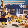 Lyreh 40pcs Mini Resin Ducks, Cute Construction Worker and Bulldozer