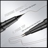 2-Tip Eyebrow Pen, Eyebrow Pencil Dual-Ended Microblading Eyebrow Pen with