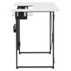 Pivot Sewing Table with Swingout Storage Panel