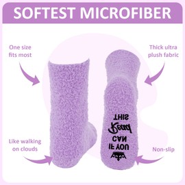 Uintoon Funny Retirement Gifts Retirement Socks for Women, Retired Gifts for Mom, Cool Retirement Gifts Ideas Retired Socks for Women Teacher Mothers Day Gifts Purple