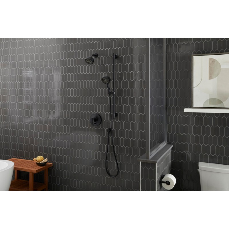 Parma 4 1/2" 5 Function Showerhead 1.75gpm Satin Black