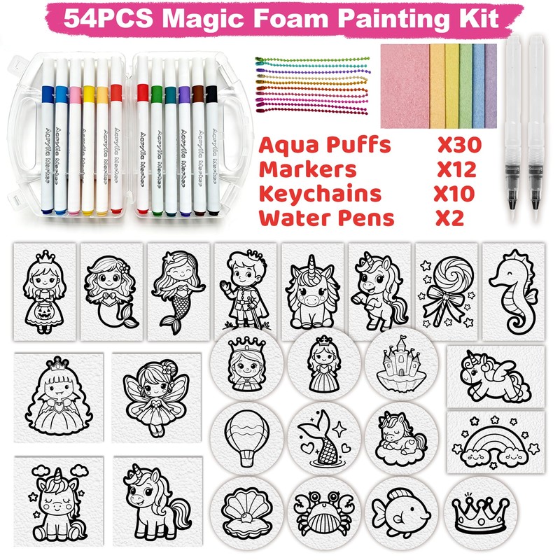 MOSHAKALA Magic Puffs, 3D Puffs, Art Craft Kits Paint for