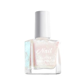 Virellay Schnelltrocknend Schimmer Nagellack, Wasserbasierte Gesund Nagellack (Rosa, 10ML)