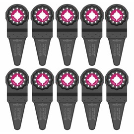 BOSCH OSL214K-10 10-Pack 2-1/4 in. Starlock Oscillating Multi Tool Soft Materials High-Carbon Steel Caulk Knife Blade for Removing Caulk and Sealants