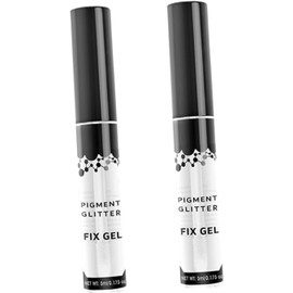 Lurrose Primer de Ojos, Gel de Base para Maquillaje y Pegamento Brillantina, 2 Piezas para Cosméticos de Mujeres, Sombra de Ojos Duradera