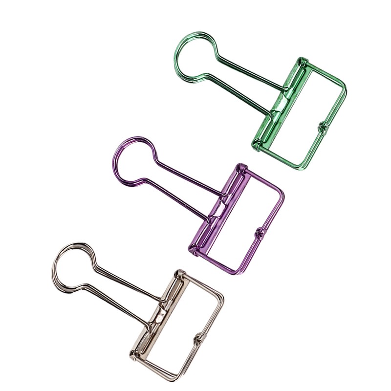 90 Pcs Binder Clips 32mm Hollow Strong Clamping Force Metal