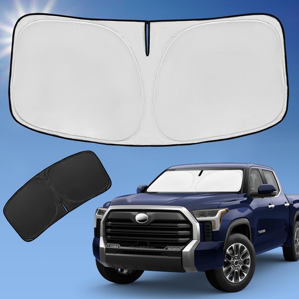 Sun Shade Sunshade for Toyota Tundra Windshield Cover, 4-Layer Front