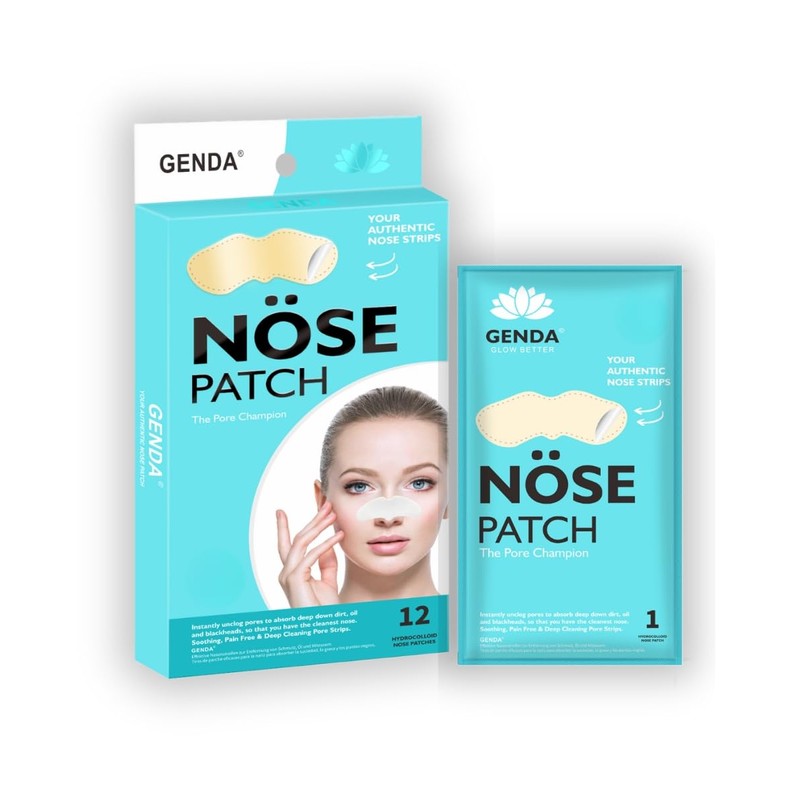 GENDA Blackhead Remover Nose Pore Strips for Deep Cleansing, Hydrocolloid