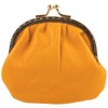 Oakridge Leather Ladies Compact Soft Clasp Coin Purse - Sunshine