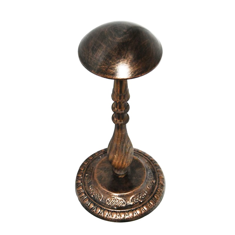 Owlgift Tabletop Hat Stand Vintage Style Dome Shaped Bronze Metal