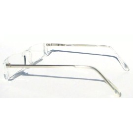 by De'Vons Optics Inc. Est. Since 1983 NWT Vintage 90&#039;s Small Rectangle Metal Rimless Half Frame Readers +1.25 (Silver)