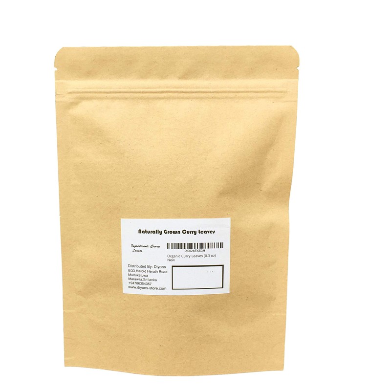 Organic Whole Air Dried Curry Leaves 0.3 oz ( 10