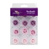 20mm Purple Ombre Sugar Roses 12 pieces - single