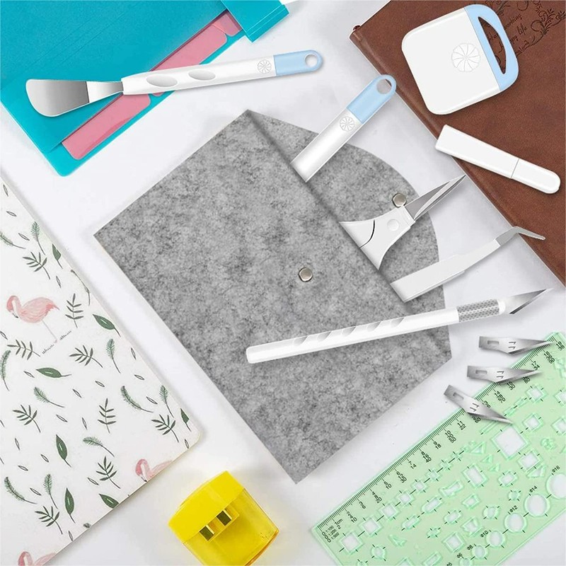 ImnBest Plotter Accessories, Pack of 13 Vinyl Weeding Tools for