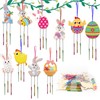 HAKOTOM Pack of 10 Easter Wind Chimes Craft Set Children